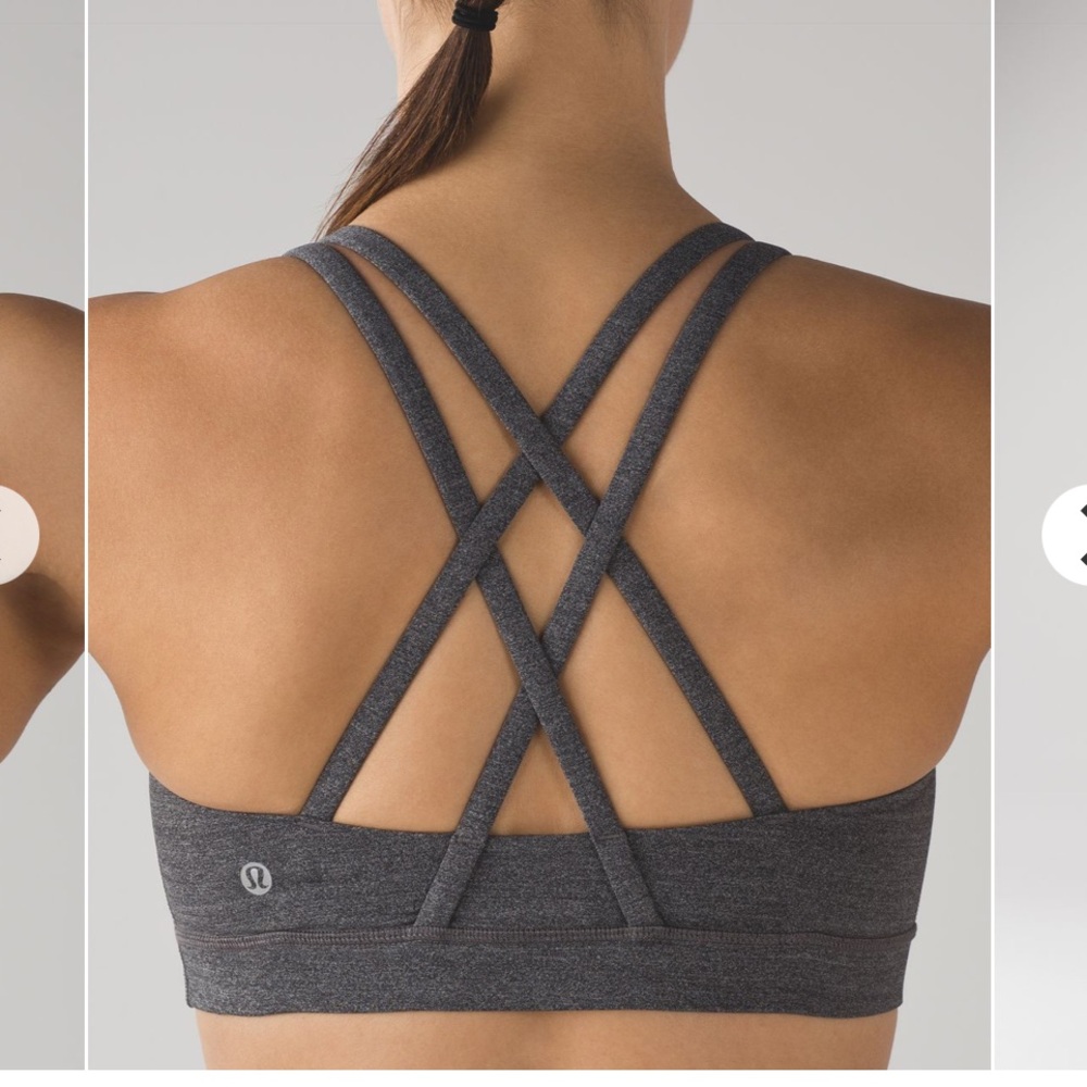 Lululemon Energy Bra Heathered Black